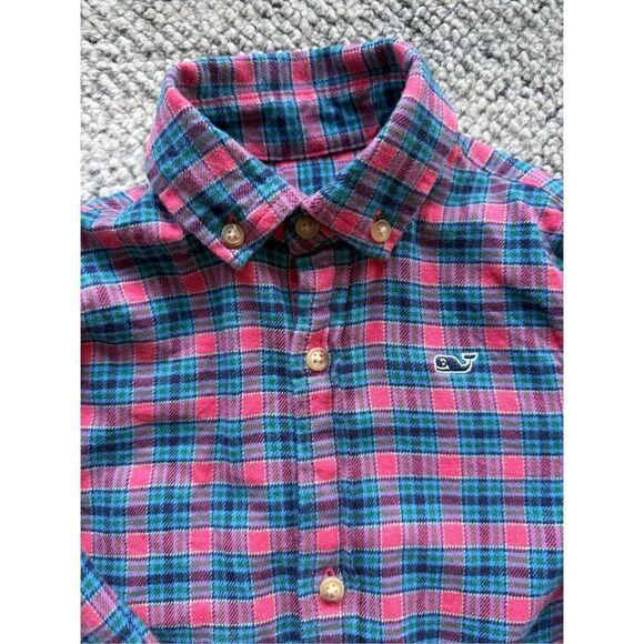 3T Vineyard Vines Boys Plaid Flannel Button Down Shirt - Picture 3 of 5